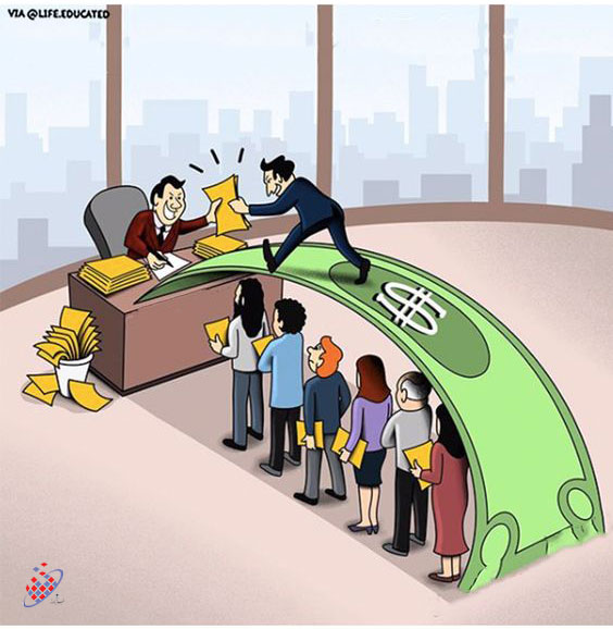فساد - کاریکاتور