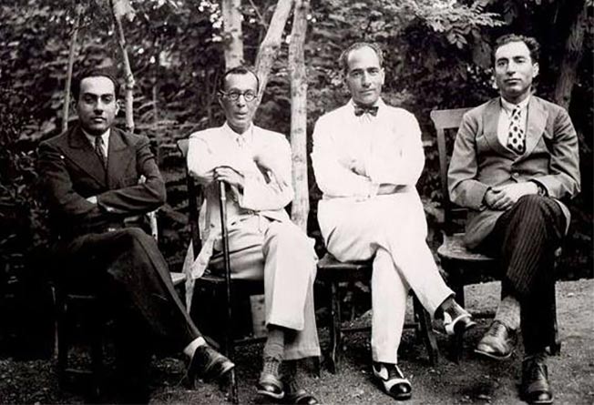 Right-to-left-Gholamreza-Rashid-Yasemi-Sadegh-Rezazadeh-Shafagh-Mohammad-Taqi-Bahar-Nasrollah-Falasfi