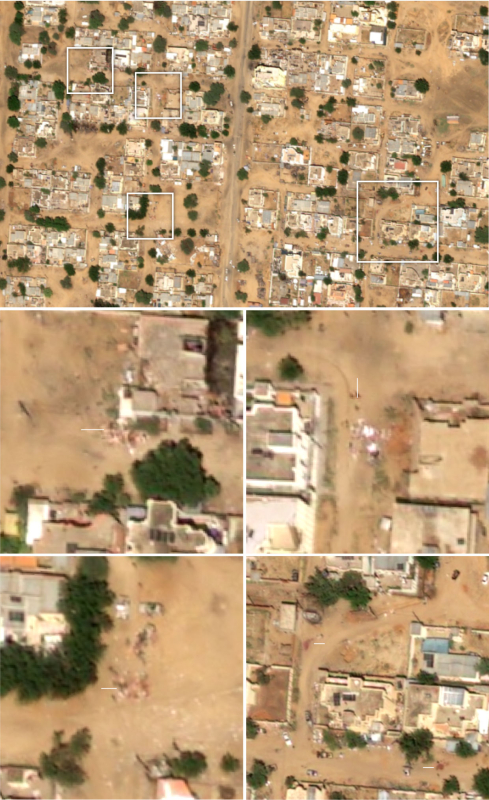 Guardian graphic. Source: satellite imagery from Vantor and Airbus DS. analysis by the Humanitarian Research Lab at Yale School of Public Health