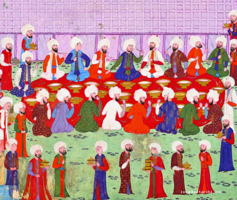 یک سفره ی ضیافت  - احتمالا سفره ی افطار