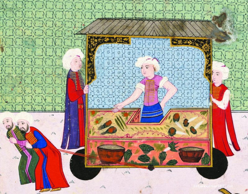 سبزی فروش در نگارگری عثمانی