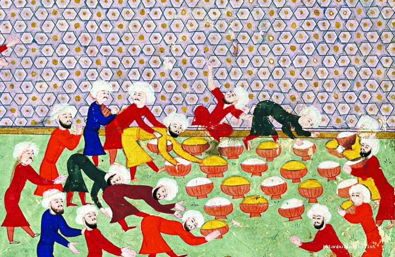 برپایی ضیافت  در نقاشی و نگارگری عثمانی