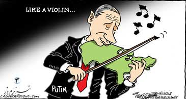 پوتین و نواختن روسیه